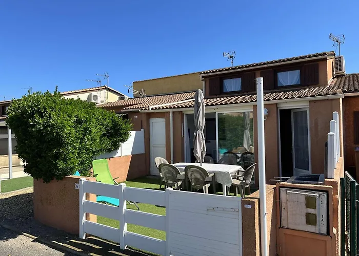 Climatisee Dans Les Tamaris, 3 Chambres, Veranda, Wifi, A 400m De La De Lrtamg15 Portiragnes