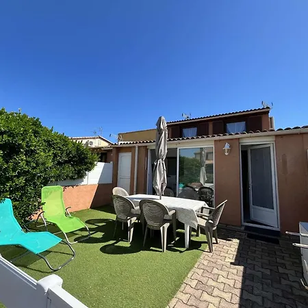 Climatisee Dans Les Tamaris, 3 Chambres, Veranda, Wifi, A 400m De La De Lrtamg15 Portiragnes